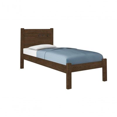 Cama Solteiro Paola Malbec Framar Móveis