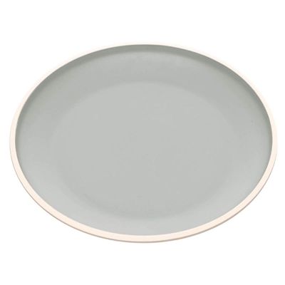 Kit 24 Pratos Melamina 27cm Rasos Cinza Wolff Class Restaurante Redondo Mesa