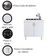 Balcão Cooktop Turim 2 Portas - Movelove Branco