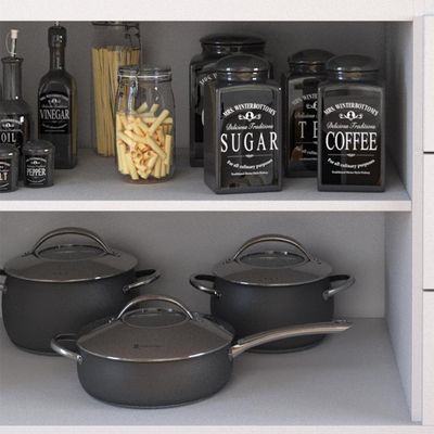 Balcão Para Cooktop 1,20m 4 Bocas 2 Portas E 3 Gavetas Turim Branco