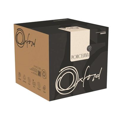 Jogo de Jantar e Chá Oxford Flamingo Lazuli 30 Peças Porcelana