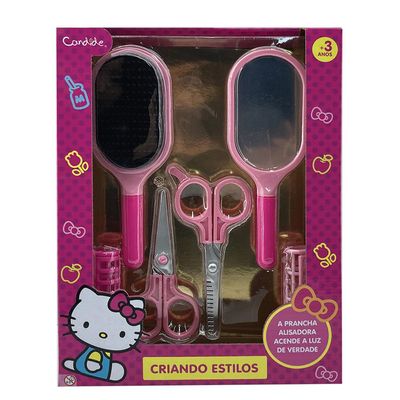 Conjunto de Beleza Meu Novo Estilo Hello Kitty