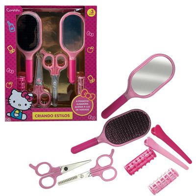 Conjunto de Beleza Meu Novo Estilo Hello Kitty