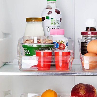 Organizador De Geladeira Acrilico M - 33x15x8cm (cxlxa) Transparente