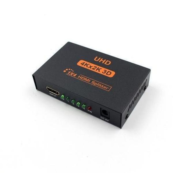 Splitter Hdmi Divisor Hdcp 1 Entrada 4 Saídas 4k 1x4 3d