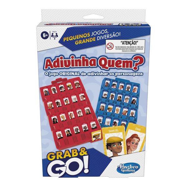 Jogo Adivinha Quem Hasbro Grab and Go Jogo Adivinha Quem Hasbro Grab and Go
