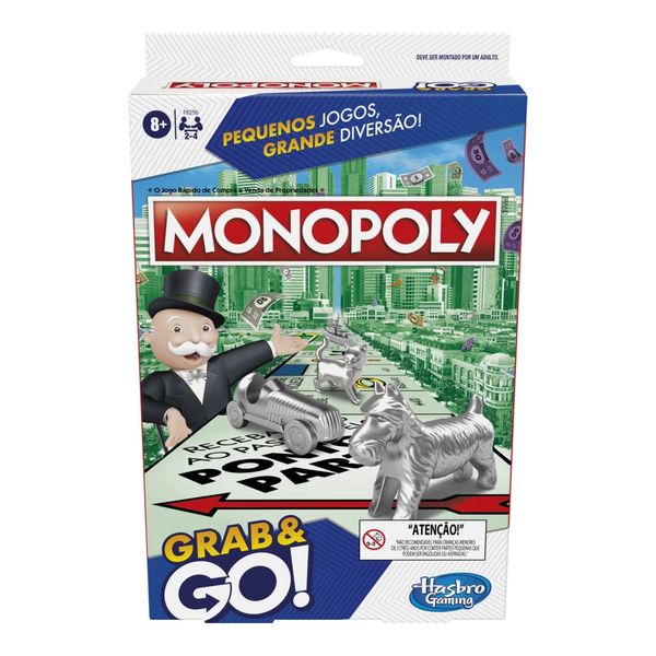 Jogo Hasbro Monopoly Grab and Go Jogo Hasbro Monopoly Grab and Go