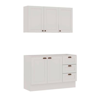 Armário Cozinha Genialflex Provençal C- Balcão S- Tampo Bco