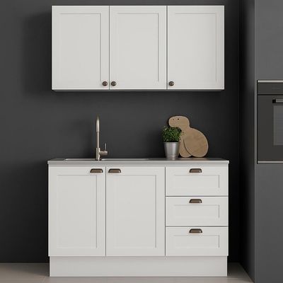 Armário Cozinha Genialflex Provençal C- Balcão S- Tampo Bco