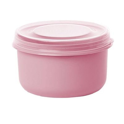 Pote Com Tampa Rosca Redondo 1,25l Plasvale Rosa