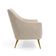 Poltrona Decorativa Para Sala Estar Paloma Pés Palito New Bronze D02 Linho Bege C-129 - Lyam Decor