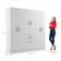 Guarda Roupas New Marbela 07 Portas E 01 Gaveta - Branco Branco