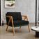Kit 02 Poltronas Decorativas Sala Estar Pietra L02 Facto Verde Musgo Linho Chumbo - Lyam Decor
