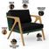 Kit 02 Poltronas Decorativas Sala Estar Pietra L02 Facto Verde Musgo Linho Chumbo - Lyam Decor