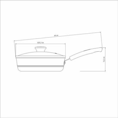 Frigideira Tramontina Sicília Funda Antiaderente 24cm