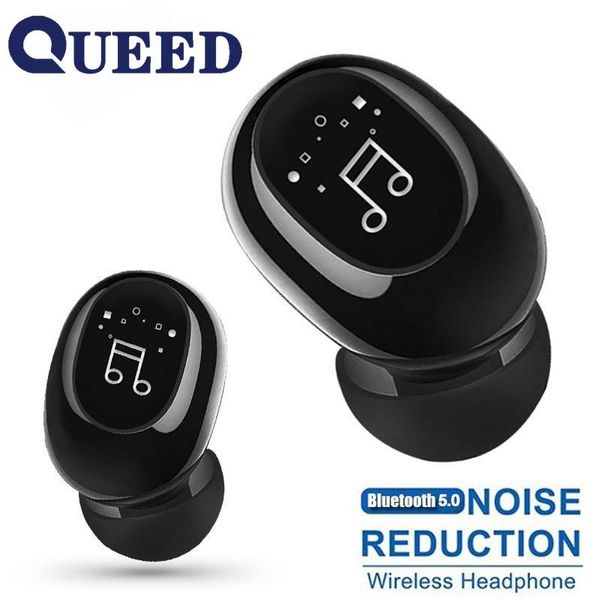 Fone de Ouvido Bluetooth Unilateral Mini com Touch e Alta Durabilidade rosa