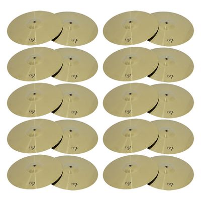Kit 10 Pares de Pratos Splash para Bateria 12" Liga de Aço New York