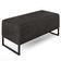 Kit 02 Puffs Decorativo Para Sala de Estar Cléo W01 Base de Ferro 90 cm Linho Chumbo - Lyam Decor