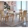 Conjunto Mesa Liz 120cm Com Vidro Cp 4 Cadeiras Athenas Moderna Turim Off White Imbuia