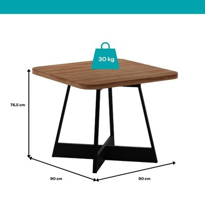 Conjunto Sala De Jantar 4 Cadeiras Charlotte Carraro Nogal Preto