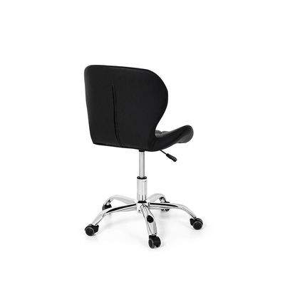 Conjunto 02 Cadeiras Office Eiffel Slim Base Giratória Preta