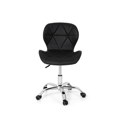 Conjunto 02 Cadeiras Office Eiffel Slim Base Giratória Preta