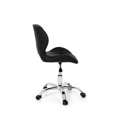 Conjunto 02 Cadeiras Office Eiffel Slim Base Giratória Preta