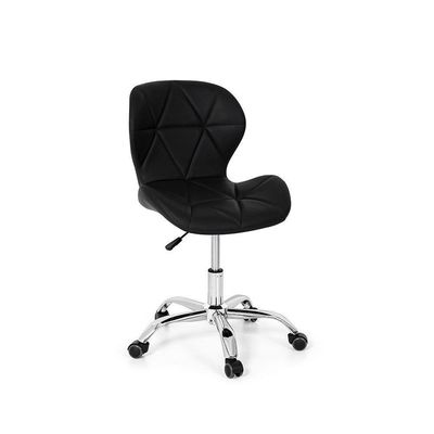 Conjunto 02 Cadeiras Office Eiffel Slim Base Giratória Preta