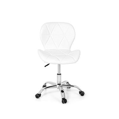 Conjunto 02 Cadeiras Office Slim Base Giratória Branca