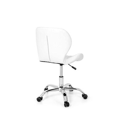 Conjunto 02 Cadeiras Office Slim Base Giratória Branca