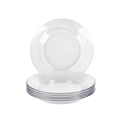 Conjunto 8 Pratos Fundo Astral Vidro Dura Duralex - Nadir