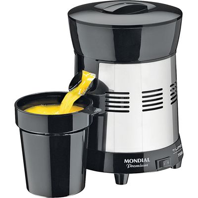 Extrator de Suco Profissional Mondial Premium Turbo E-10 Preto/Prata Bivolt Bivolt