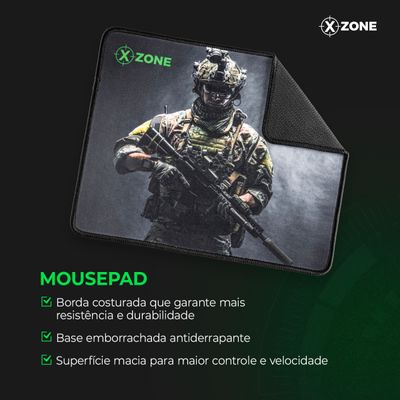Kit Gamer 2 em 1 Mouse e Mousepad Xzone - GTC-03 COMBO GTC-03 NA 2 EM 1