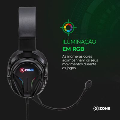 Headset Gamer 7,1 Xzone Preto GHS-04 Bivolt