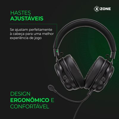 Headset Gamer 7,1 Xzone Preto GHS-04 Bivolt