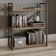 Estante Baixa 3 Prateleiras 87x72 Cm Li007 Freijo Preto Fosco