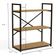 Estante Baixa 3 Prateleiras 87x72 Cm Li007 Freijo Preto Fosco