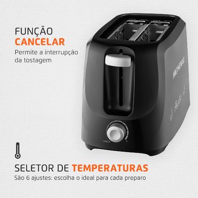 Torradeira Mondial T18  Preta 127V 127V