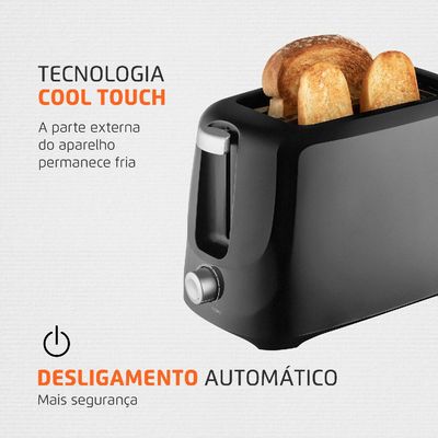 Torradeira Mondial T18  Preta 127V 127V