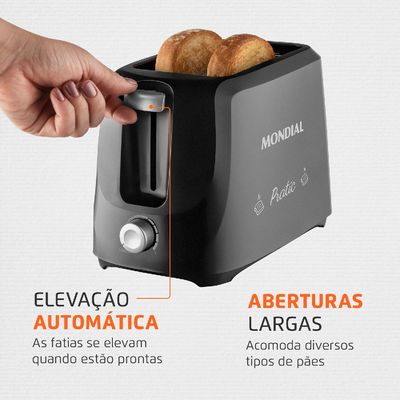 Torradeira Mondial T18  Preta 127V 127V