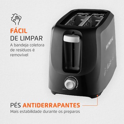 Torradeira Mondial T18  Preta 127V 127V