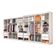 Closet Casal Duplo Rubi Premium 16 Portas 8 Gavetas Branco