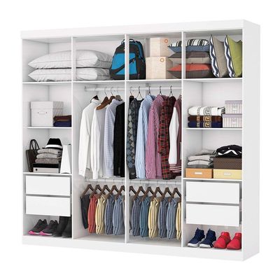 Closet Casal Rubi 4 Gavetas Branco