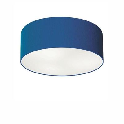 Plafon Para Quarto Cilíndrico Sq-3046 Cúpula Cor Azul Marinho