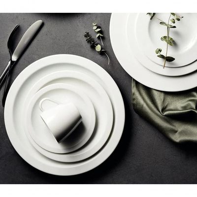 Jogo 12 Pratos Raso Jantar Laura Iguaçu Porcelana 25,5 Cm Tramontina