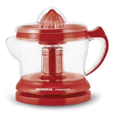 Espremedor Mondial 1,25L com Dupla Rotação e Acionamento Automático Premium E-23 Vermelho 127V 127V