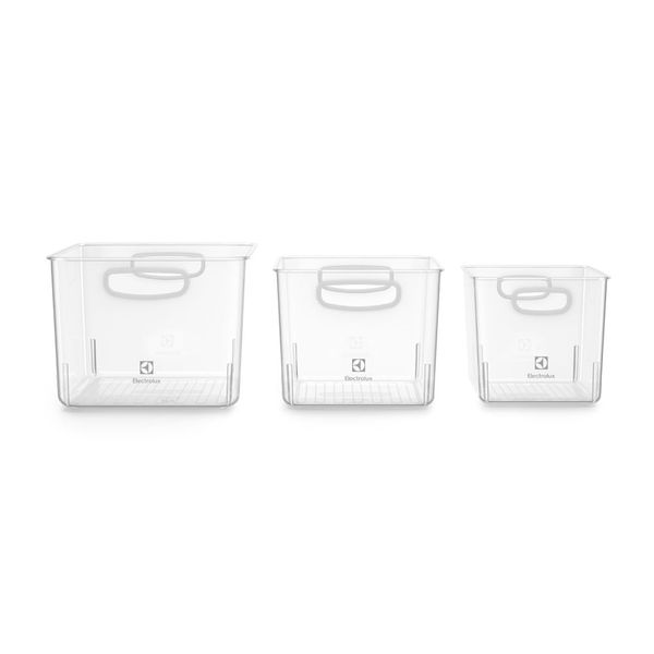 Kit Caixas Organizadoras Electrolux Experience 14,4 Litros Modular Não se aplica