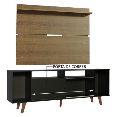 Rack Madesa Cancun com Pés e Painel para Até 65 Polegadas