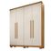Guarda-roupa Filadélfia 4 Portas 3 Gavetas - Benetil Cinamomo Off