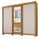 Guarda Roupa Siena 3 Portas Ripado 6 Gavetas 9 Prateleiras Cinamomo-off